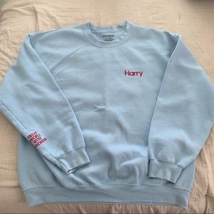 Harry Styles Baby Blue Crewneck